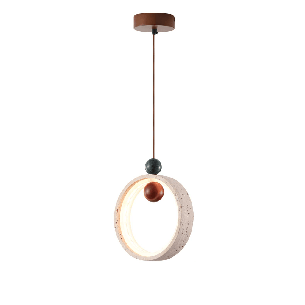 Suspension moderne Preston en Travertin jaune