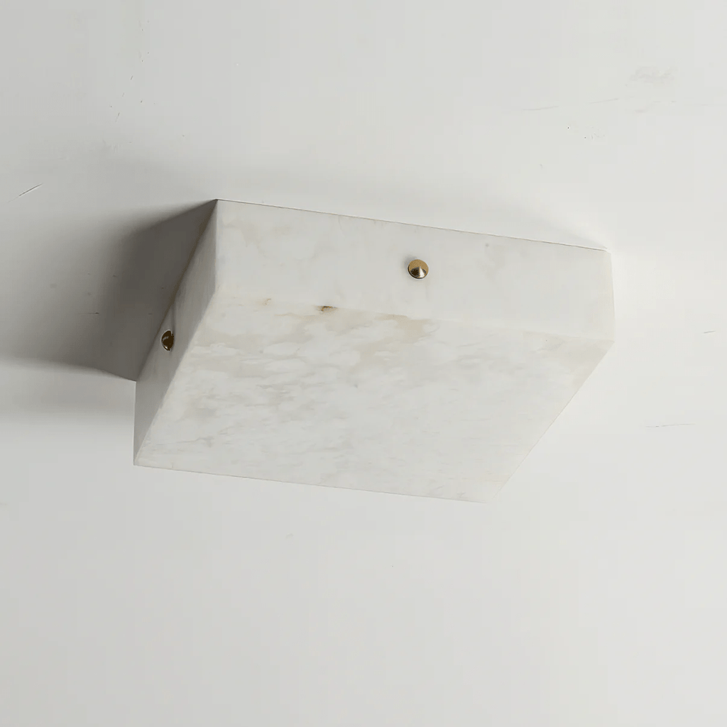 Plafonnier moderne Rocco en Albâtre Blanc