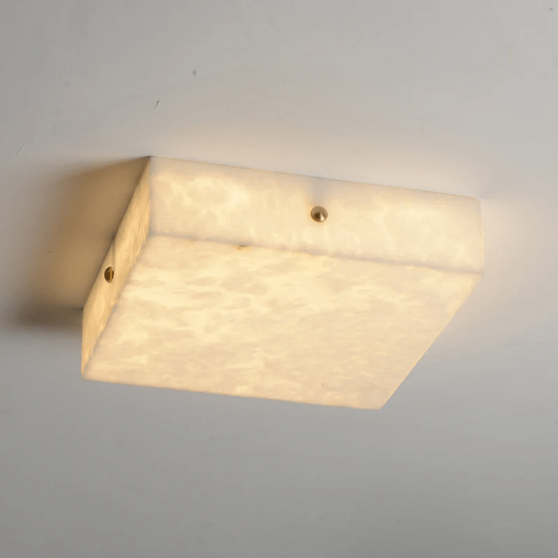 Plafonnier moderne Rocco en Albâtre Blanc