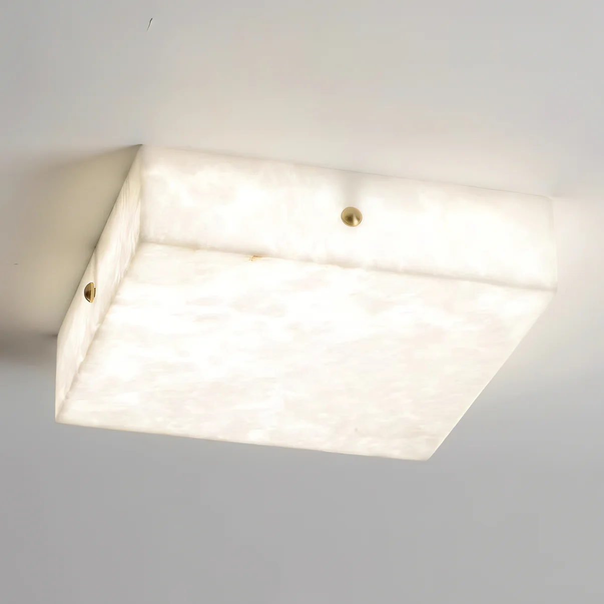 Plafonnier moderne Rocco en Albâtre Blanc