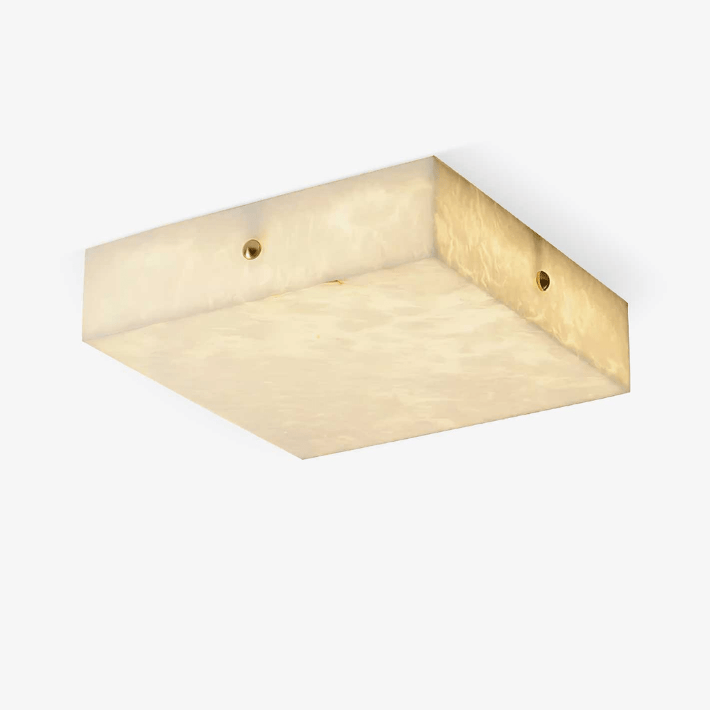 Plafonnier moderne Rocco en Albâtre Blanc