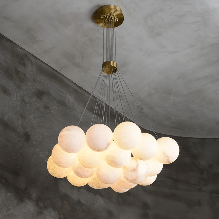 Lustre moderne Gudmund en Albâtre