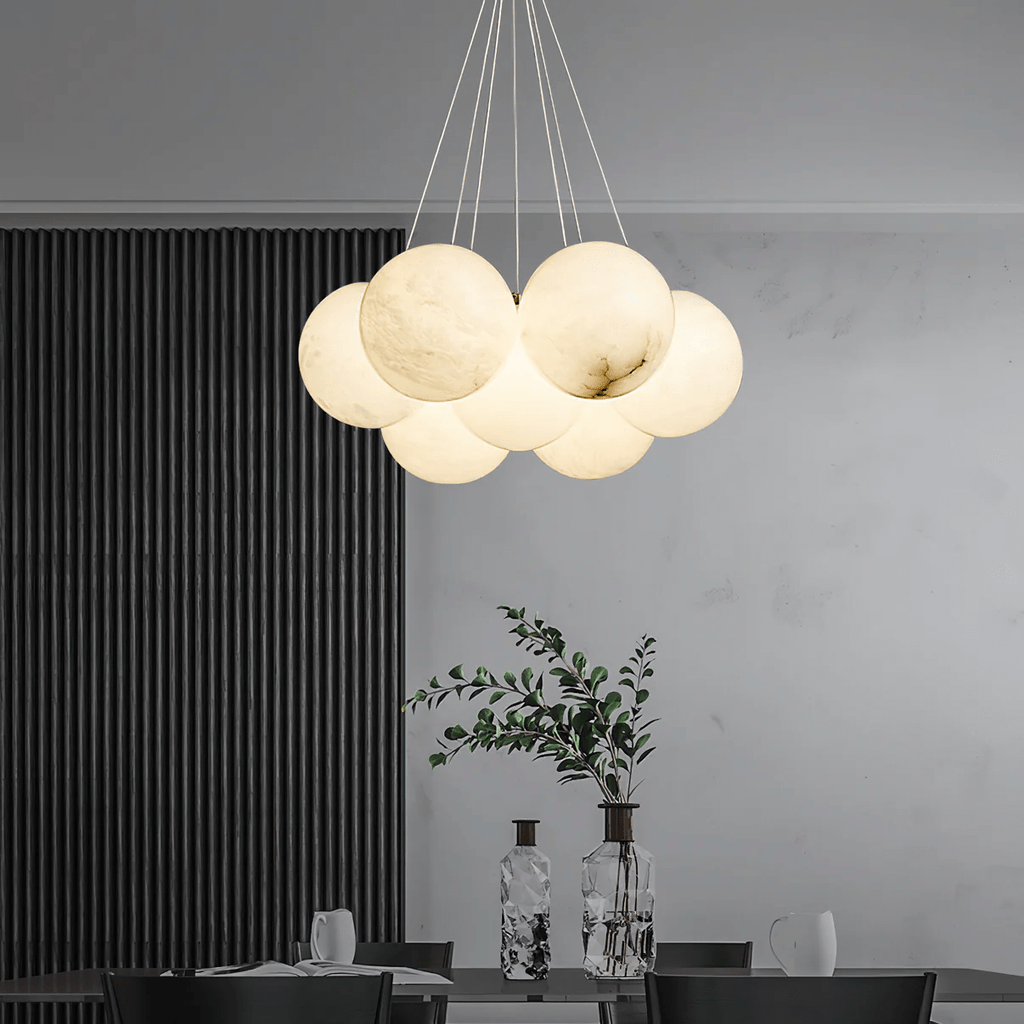 Lustre moderne Gudmund en Albâtre