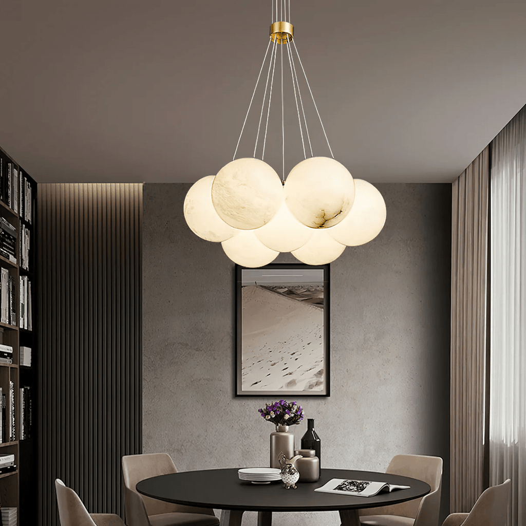 Lustre moderne Gudmund en Albâtre