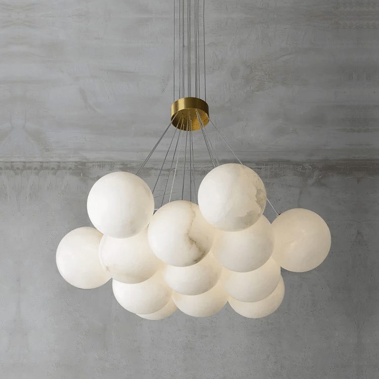 Lustre moderne Gudmund en Albâtre
