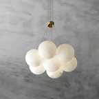 Lustre moderne Gudmund en Albâtre