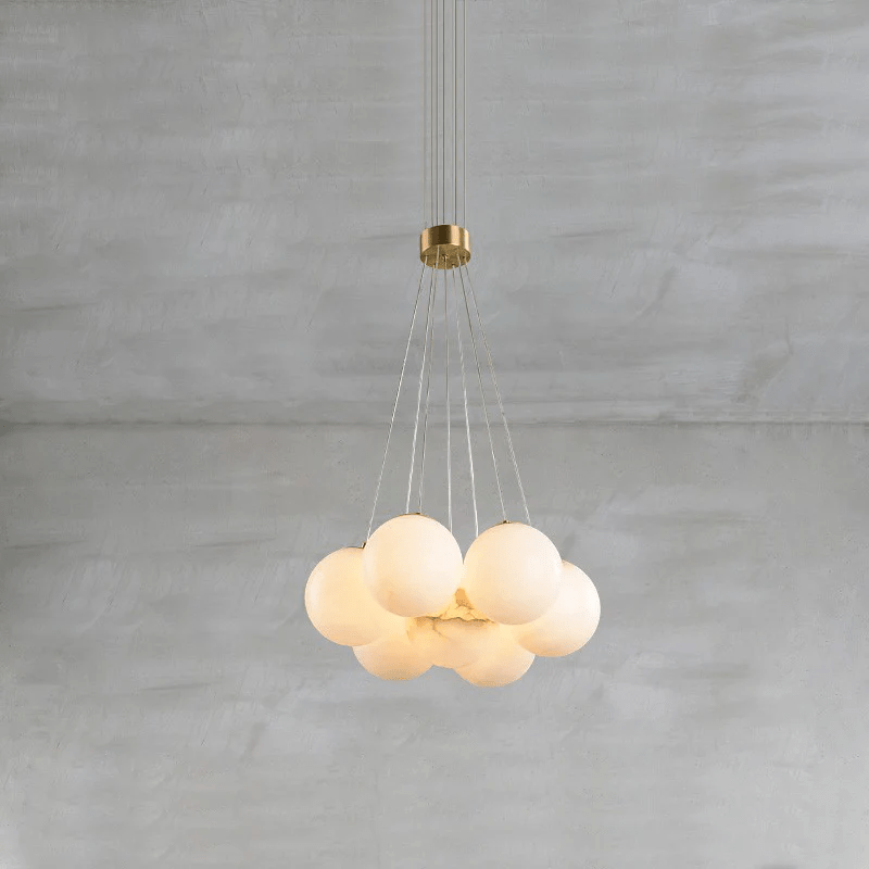Lustre moderne Gudmund en Albâtre