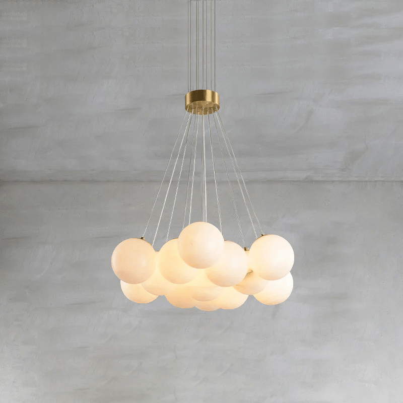 Lustre moderne Gudmund en Albâtre