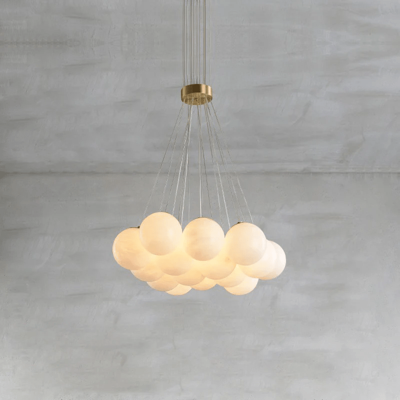 Lustre moderne Gudmund en Albâtre