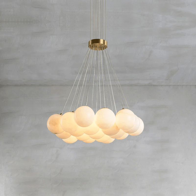 Lustre moderne Gudmund en Albâtre