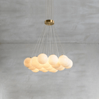 Lustre moderne Gudmund en Albâtre