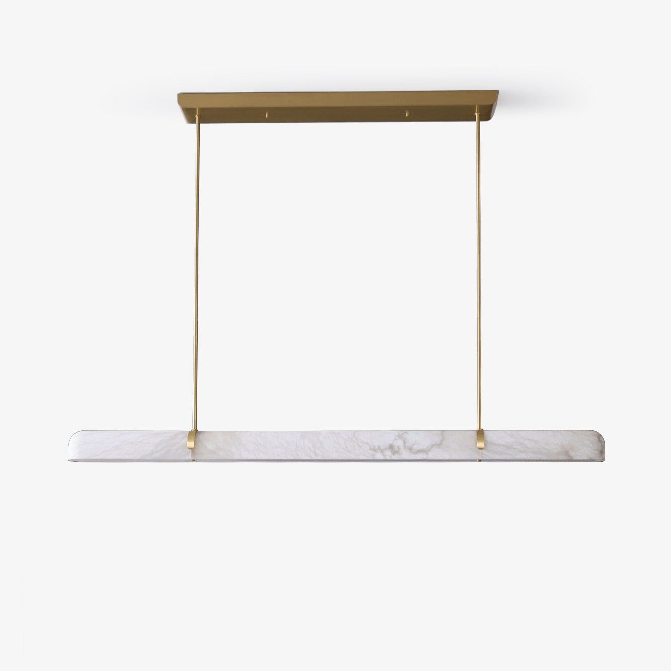 Lustre moderne Tellef en Albâtre Noir et blanc