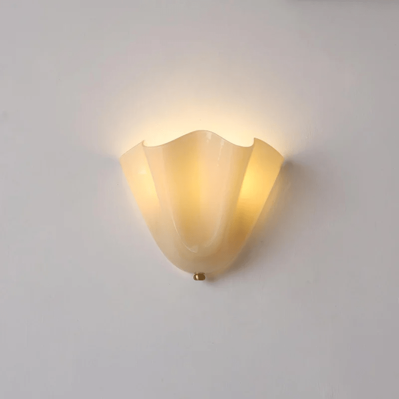 Applique murale moderne Oddur en Métal Beige