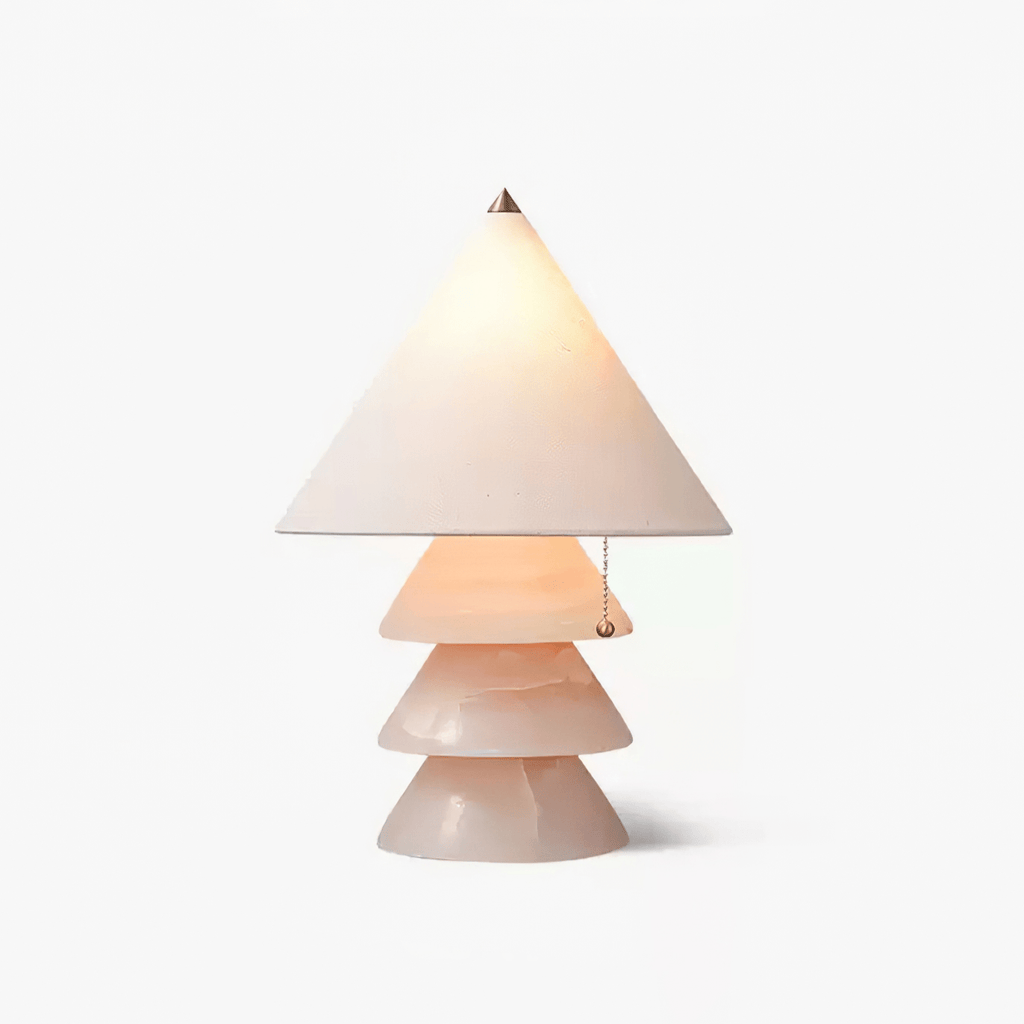 Lampe à poser moderne Olaus en Onyx, Jade Vert