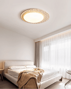 Plafonnier moderne Thjodolf en pierre Travertin jaune et blanc
