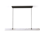 Lustre moderne Tellef en Albâtre Noir et blanc