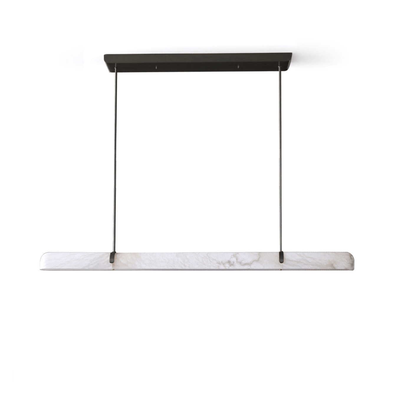 Lustre moderne Tellef en Albâtre Noir et blanc