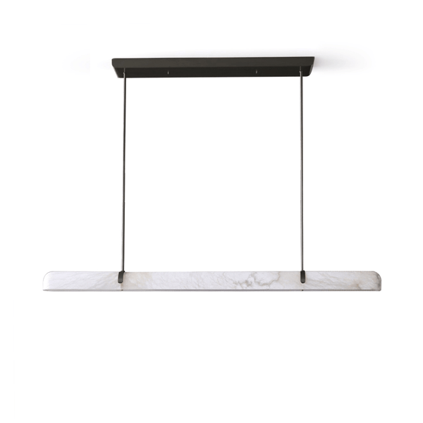 Tellef Modern Chandelier in Alabaster – Black & White