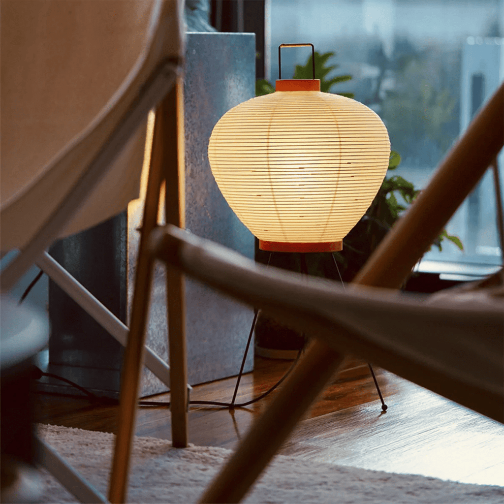 Lampe à poser moderne Fleming en papier Blanc