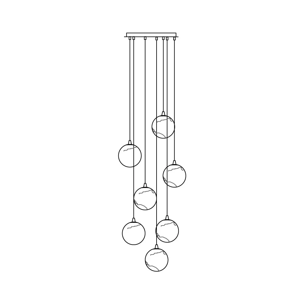 Lustre moderne Brynar en Doré et Naturel albâtre