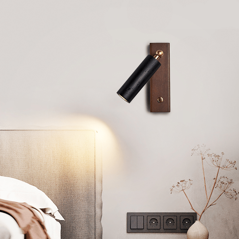 Applique murale moderne Oddvar en Noir travertin
