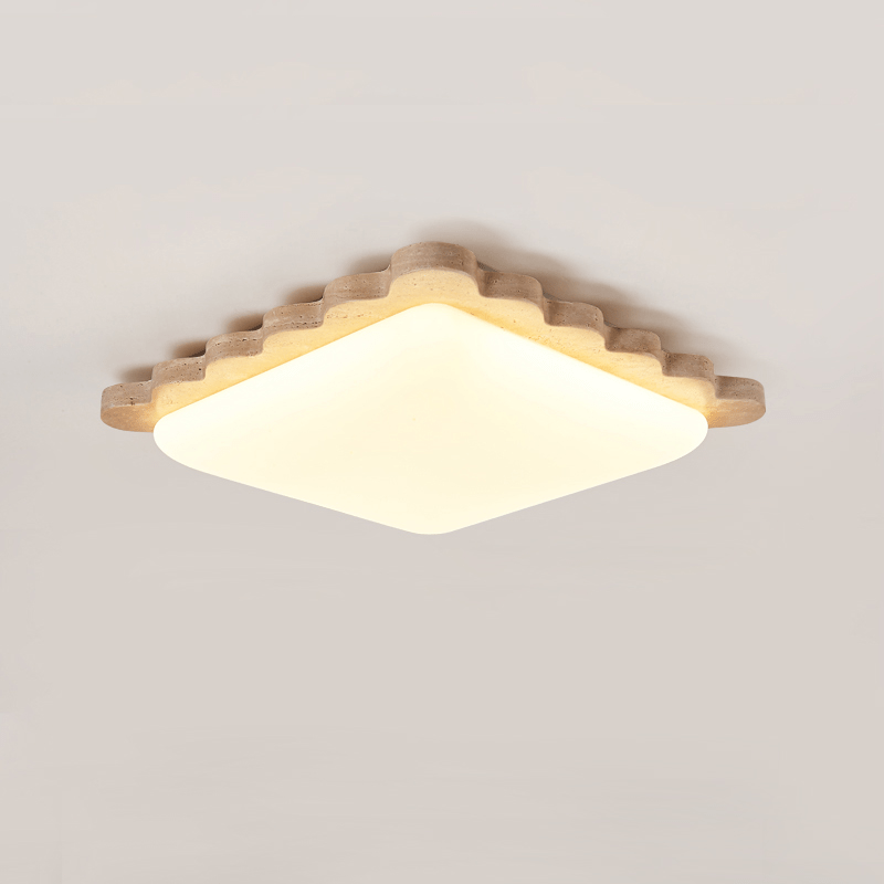 Plafonnier moderne Bjarki en Travertin jaune