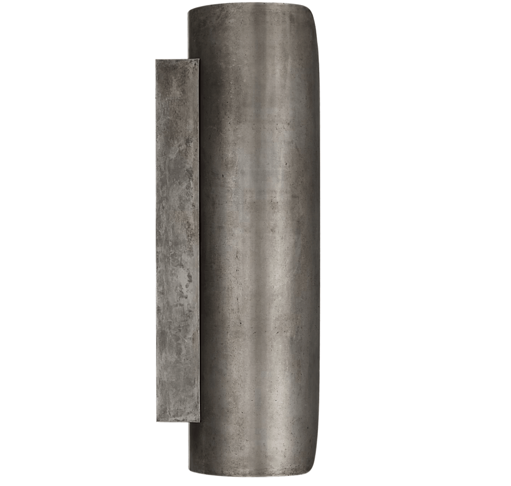 Applique murale moderne Keane en Albâtre moucheté Pewter et blanc