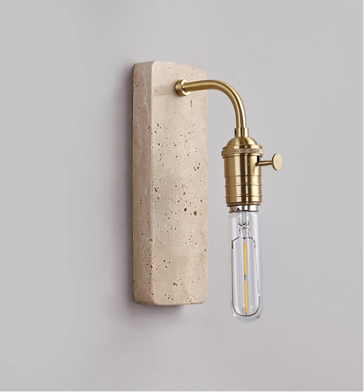 Applique murale moderne Arrow en pierre, Travertin
