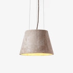 Suspension moderne Curran en Travertin jaune