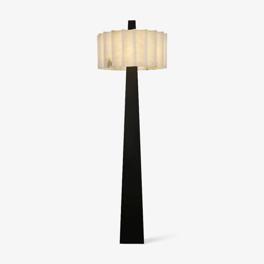 Lampadaire moderne Flyte en Albâtre Noir et blanc