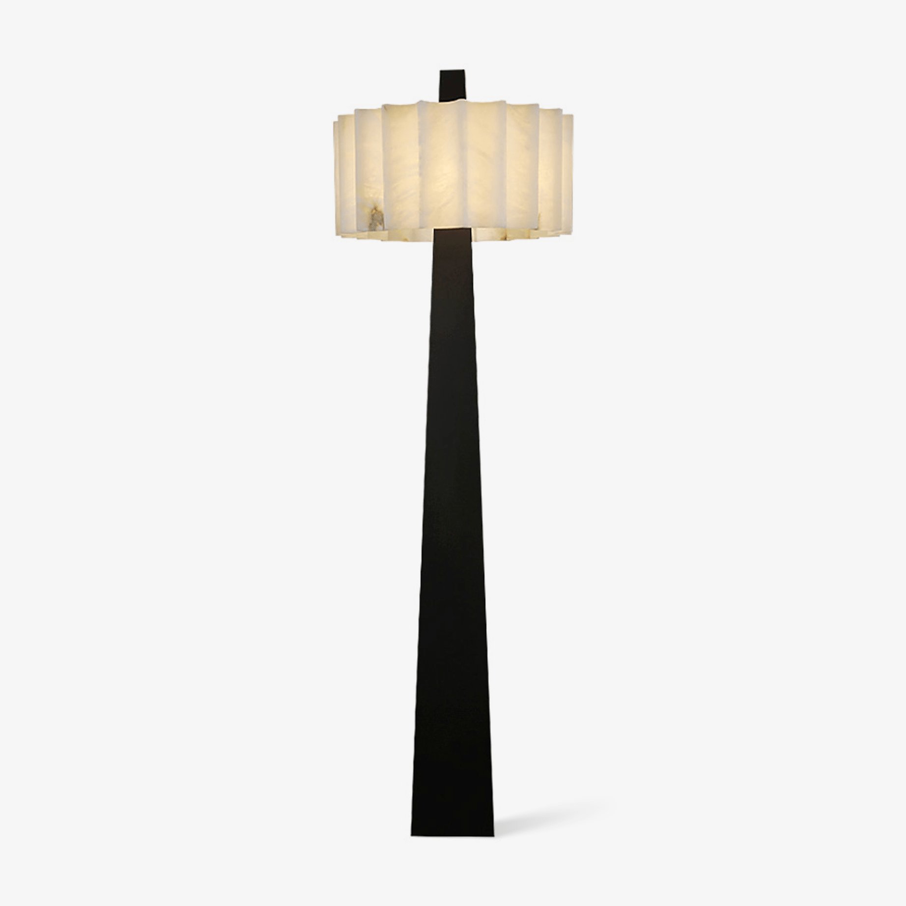 Lampadaire moderne Flyte en Albâtre Noir et blanc