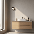 Applique murale moderne Quinn en Marbre Beige travertin