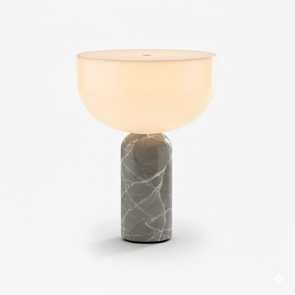 Lampe à poser moderne Lewin en Marbre Noir