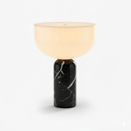 Lampe à poser moderne Lewin en Marbre Blanc