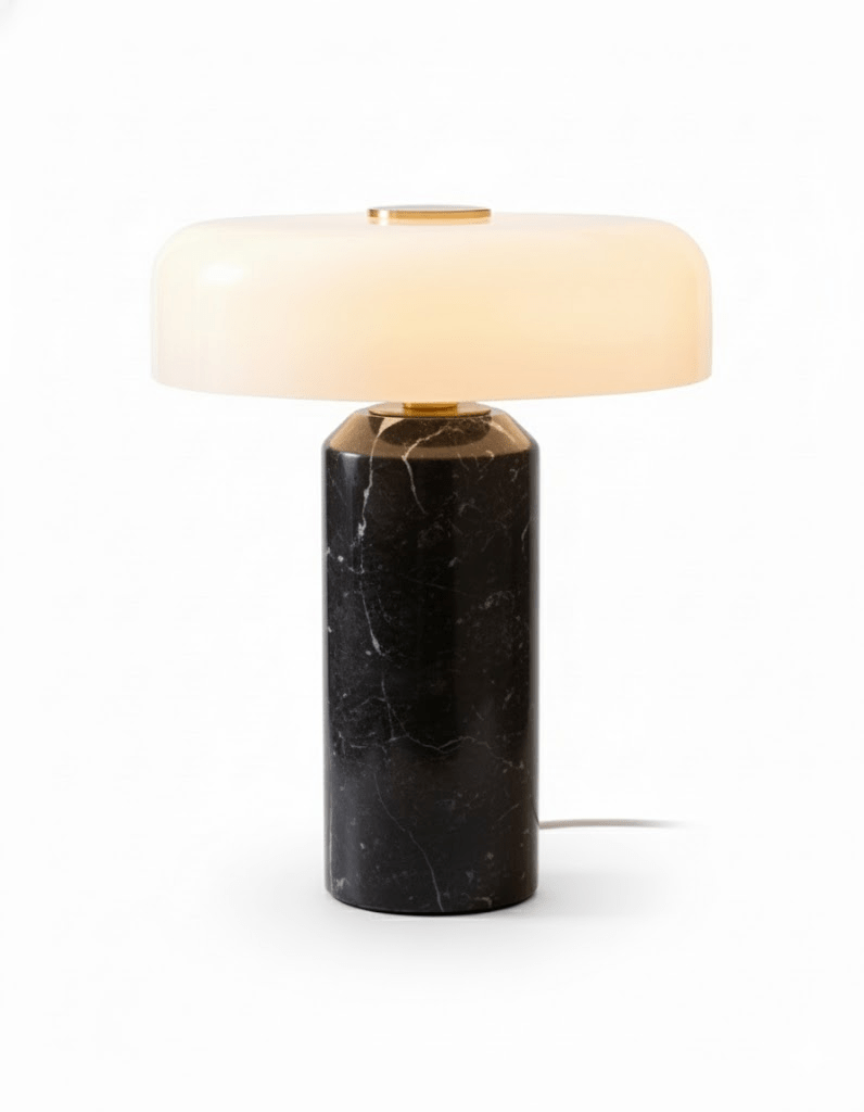 Lampe à poser moderne Fridrek en Marbre Noir