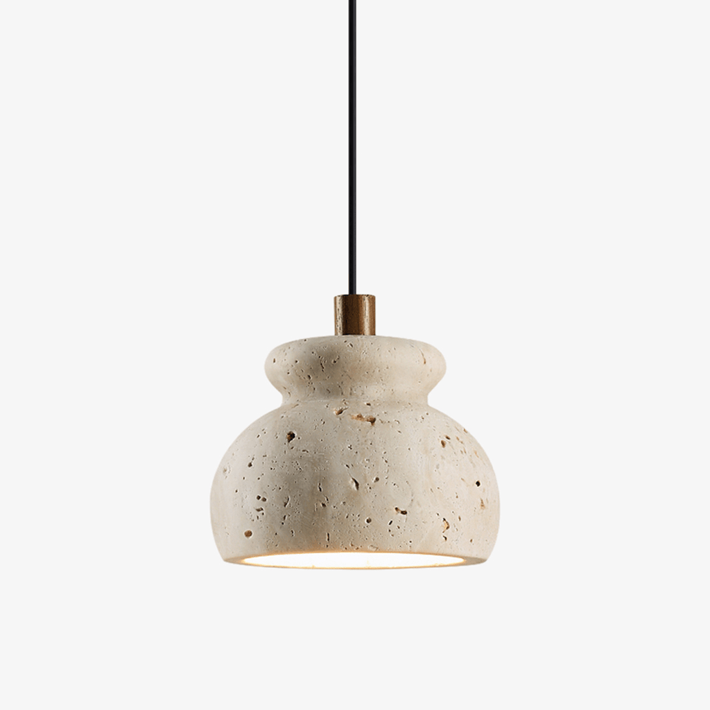 Suspension moderne Moorland en Travertin jaune