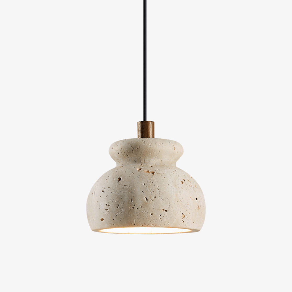Suspension moderne Moorland en Travertin jaune