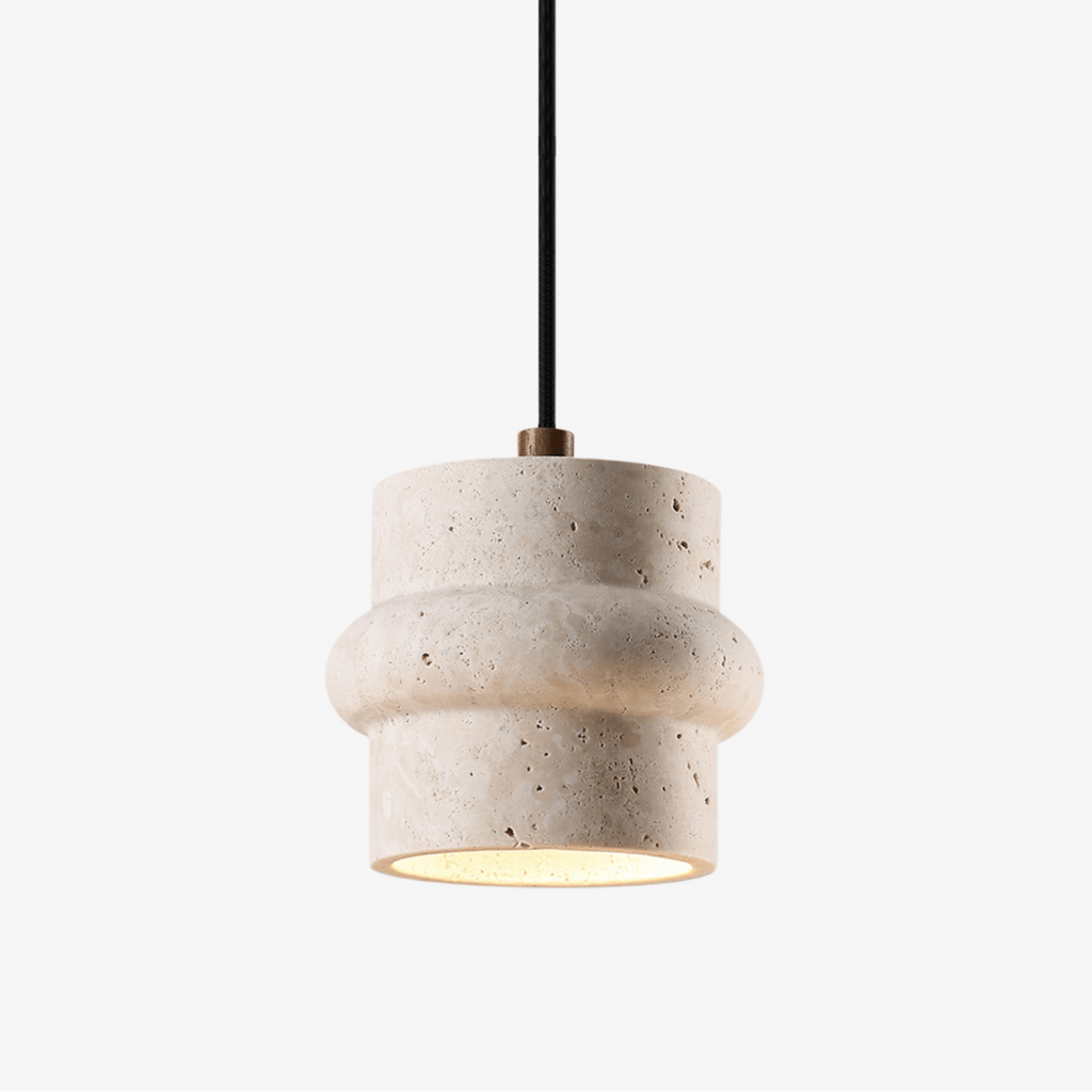 Suspension moderne Saul en Travertin jaune