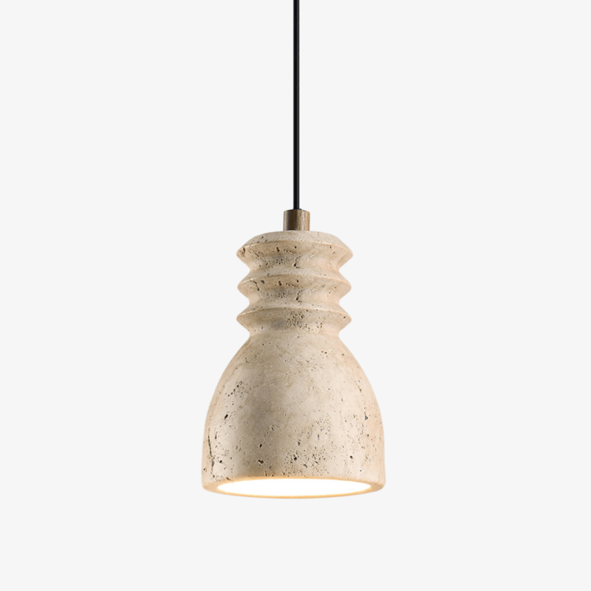 Suspension moderne Urban en Travertin jaune