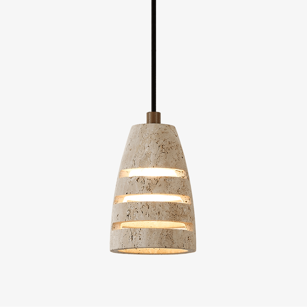 Suspension moderne Balen en Travertin jaune