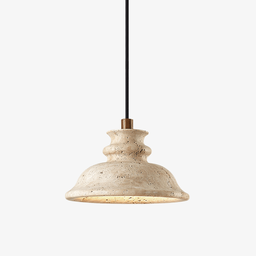 Suspension moderne Trygg en Travertin jaune