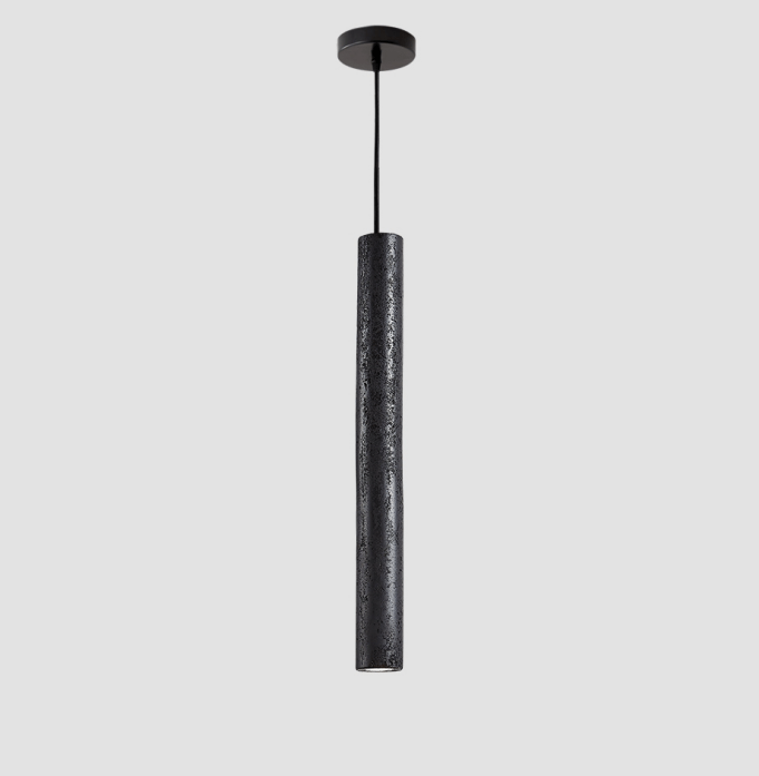 Suspension moderne Stefnir en Noir travertin