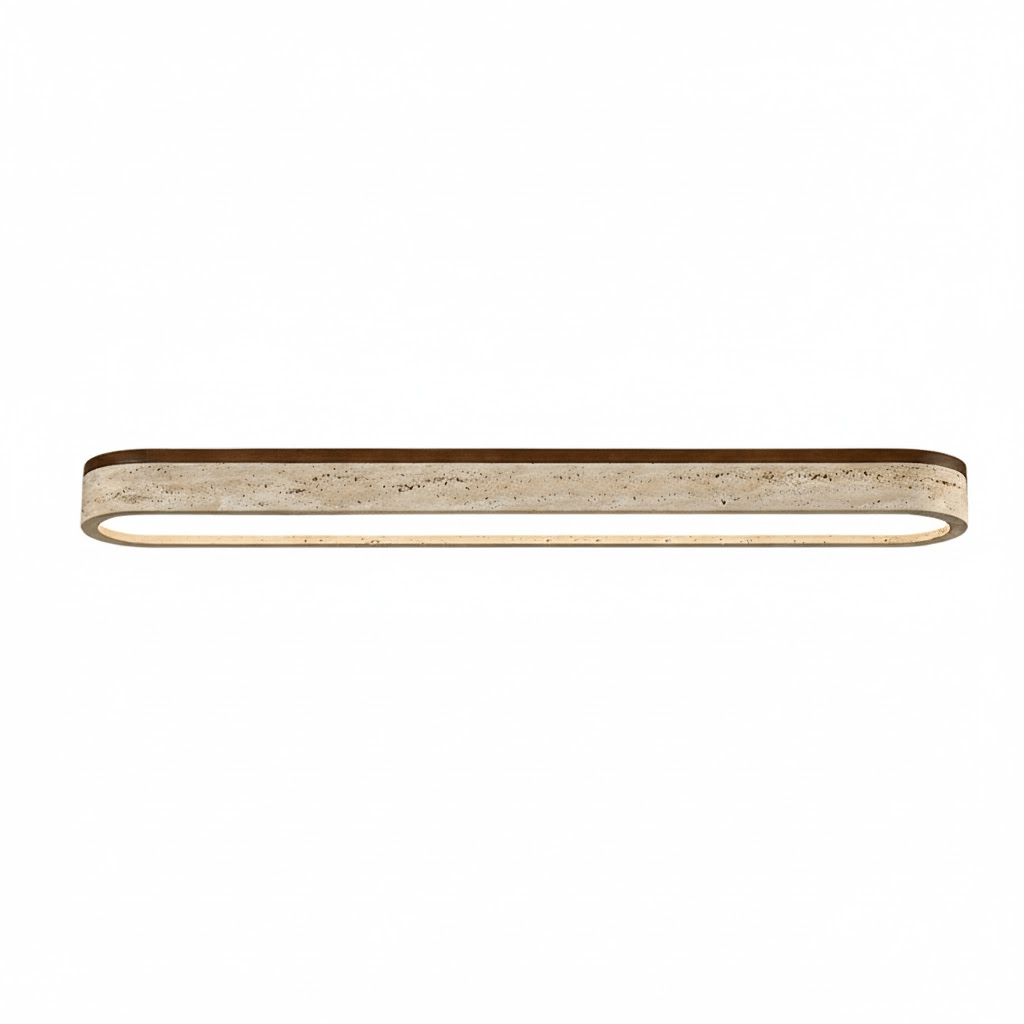 Plafonnier moderne Bence en Travertin jaune