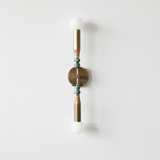Applique murale moderne Grant en Laiton ancien et vert marbre