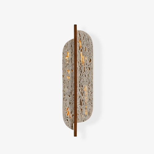 Applique murale moderne Lenis en Travertin jaune