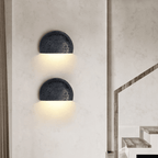 Applique murale moderne Steren en Travertin jaune