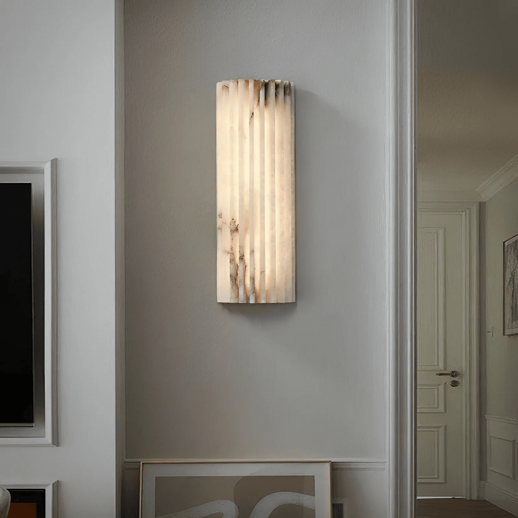 Applique murale moderne Sty en Albâtre Blanc