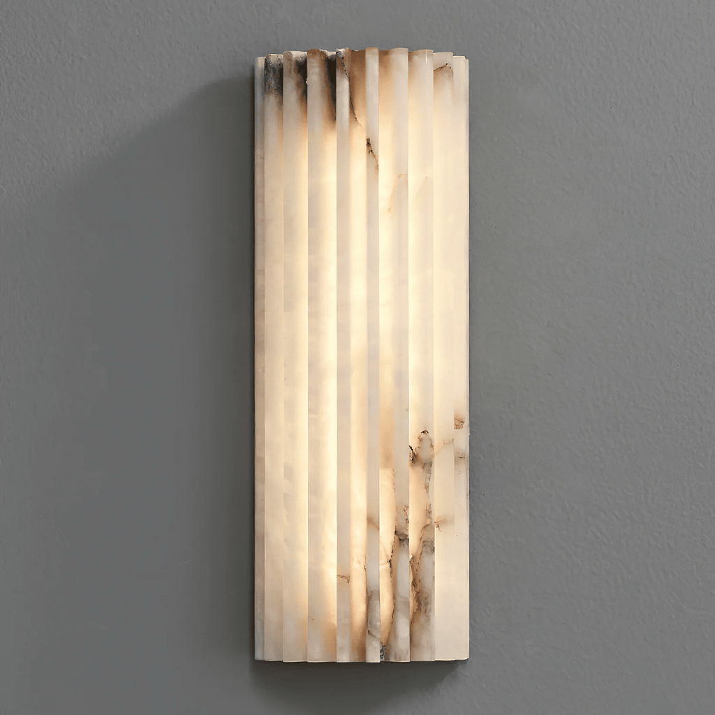 Applique murale moderne Sty en Albâtre Blanc