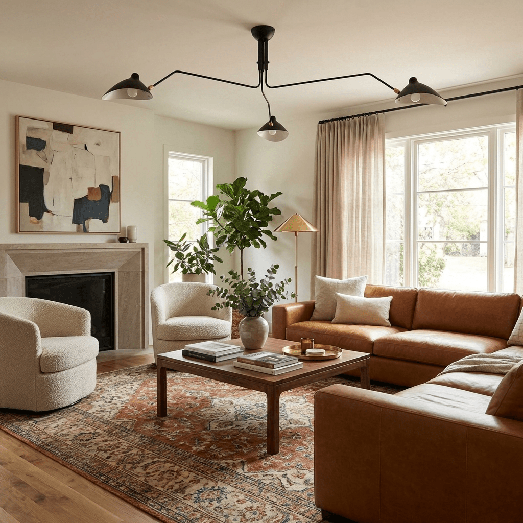 Plafonnier moderne Ems en Métal, Aluminium, Laiton Noir