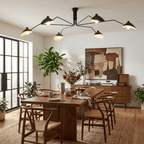 Plafonnier moderne Ems en Métal, Aluminium, Laiton Noir